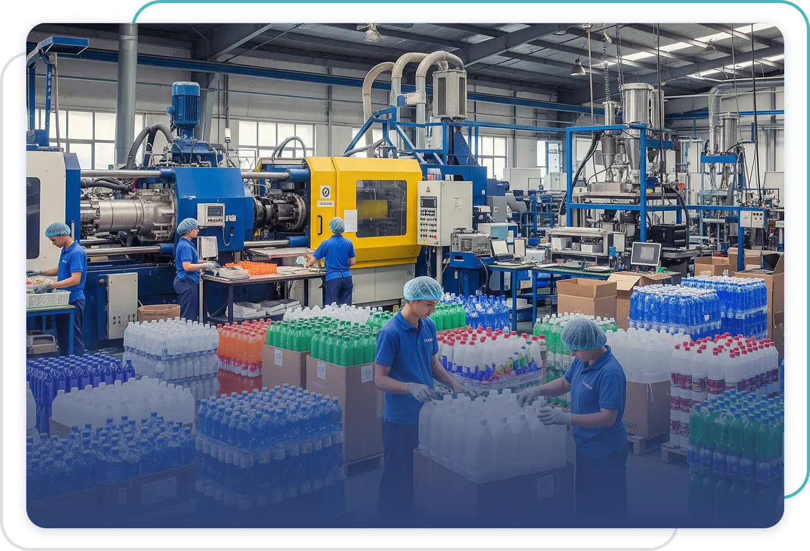 Continuous monitoring of production quality image